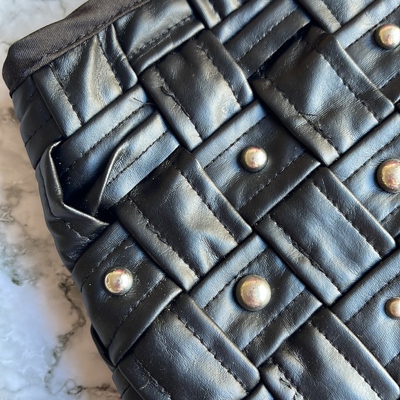 FASHION NOVA | Caged faux leather studded mini skirt - Picture 9 of 9